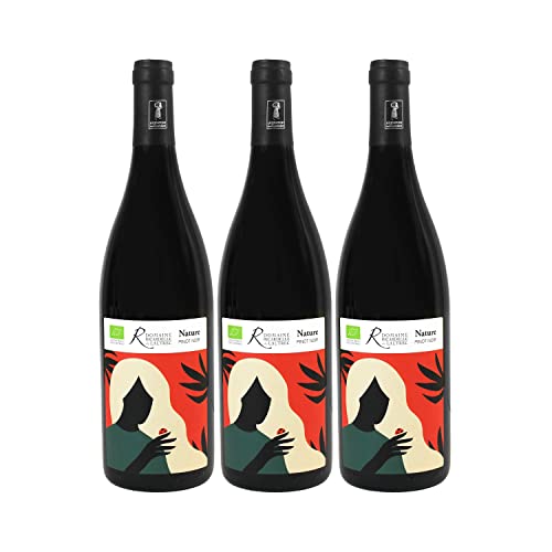 Pays d'Oc Pinot Noir Nature Rouge 2020 - Bio - Domaine Ricardelle de Lautrec - Vin IGP Rouge du Languedoc - Roussillon - Lot de 3x75cl - Cépage Pinot Noir Cover