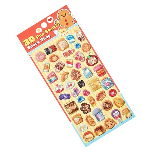 aCreative Translucent Accents: Designed with 3D embossing technology, these translucent 3D stickers deliver vivid layers and an artistic touch, serving as creative highlights for planners, wall art, o