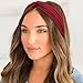 DRESHOW Headbands for Women Elastic Turban Boho Colorful Headband Twisted Knot Hair Accessories 4 Pack
