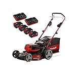 Einhell Professional Tondeuse à Gazon sans Fil GP-CM 36/47 S HW Li Power X-Change (36V, 47 cm Largeur de Coupe, autotractée, Moteur sans Charbon) Livré avec 4 Batteries 4,0Ah et 2 Chargeurs Doubles