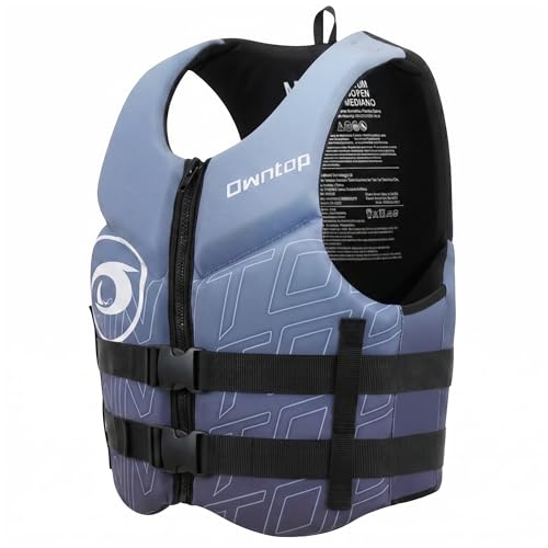 Owntop Swim Vest Adult Water Sport Vest Neoprene Floaties for Swimming, Boating, Kayaking, Fishing | Adjustable Zipper Dual Buckle Foldable Buoyancy Jacket by Owntop - Image 2