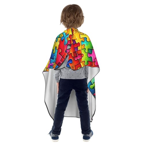 Capa de Corte de Pelo para Niños 39x47 Pulgadas con Cierre de Broche miniatura 2