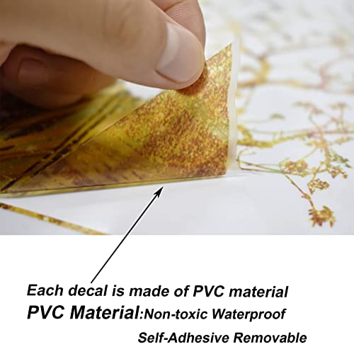 Maydahui Watercolor Forest Deer And Bird Wall Decals Peel & Stick Removable Elk Wall Stickers (19X27 In) Colorful Silhouette Art Murals Decor For Living Room Bedroom Kitchen Christmas Gift #TOP3