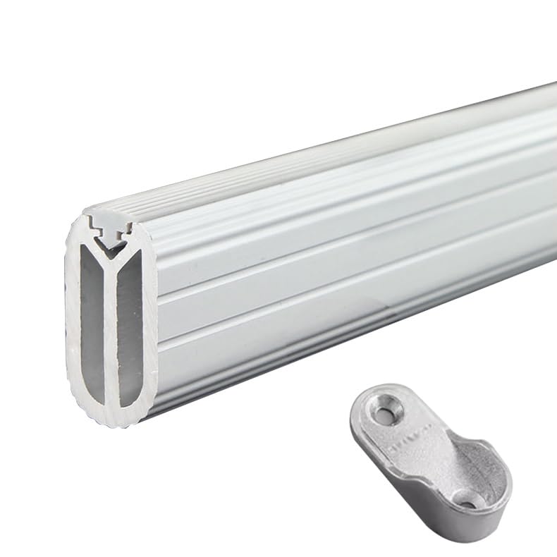 Supports de tuyauterie industrielle avec barre de penderie robuste en métal argenté perforé