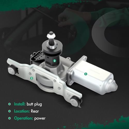 Image of SCITOO Rear Windshield Wiper Motor Replacement fit for 1999-2004 for Jeep for Grand Cherokee,Replaces OEM: 55155895AF,55155884AC