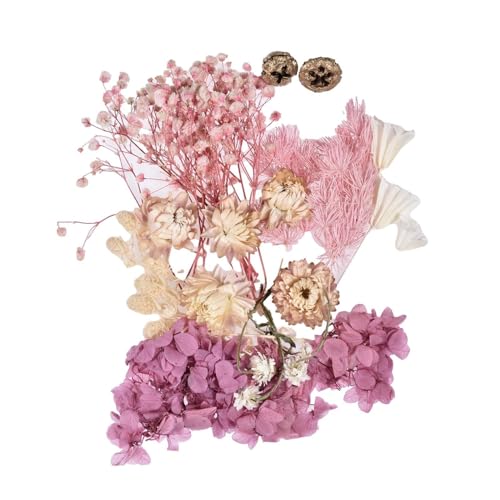 Real Dried Flowers For Resin - 10 Colors Multi Species Pack | Beautiful Colorful Floral Supplies For Scented Candles, Pendants, 