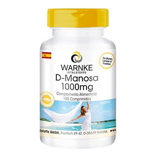 D-Manosa 1000mg – Altamente dosificada – Vegana – 100 comprimidos | Warnke Vitalstoffe - Calidad de farmacia alemana