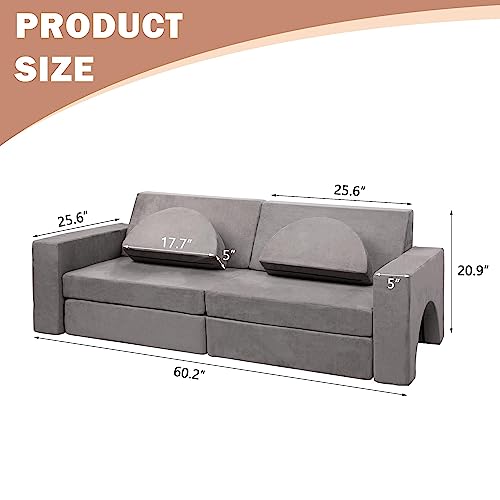 Betterhood Play Couch For Kids Imaginative Play Set For Creative Kids,Toddler To Teen Bedroom Furniture,Girls And Boys Playroom Sofa 8Pcs #TOP2