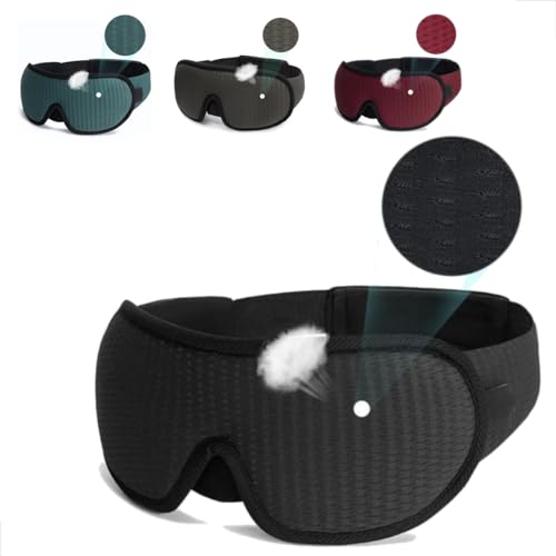 Máscara de Dormir 3D Tapa Olhos 100% Bloqueadora Luminosidade com...