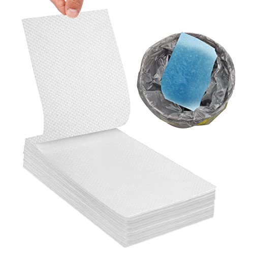 AHIER - AHIER Lot de 50 coussins de chaise percée super absorbants, jetables, absorbants pour doublures de chaise percée pour adulte, sac de toilette portable