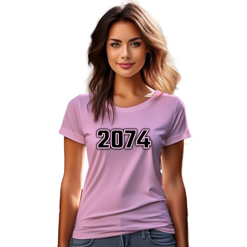 T-shirt femme rose pâle 2074 parfait pour un style décontracté