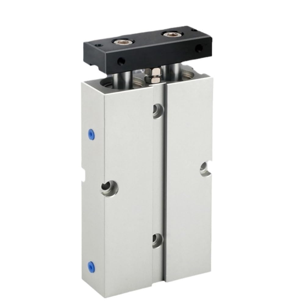 Vérin pneumatique double tige TN 25x20s en alliage d'aluminium haute résistance
