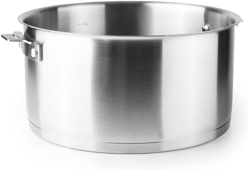 Lacor - 56616 - Body for Combination Cooker Pot 18/10 Stainless Steel Aluminium 1.5 L Thermal Sandwich Base Stackable Suitable for Induction Cookers Dishwasher Safe Oven Safe Diameter 16 cm