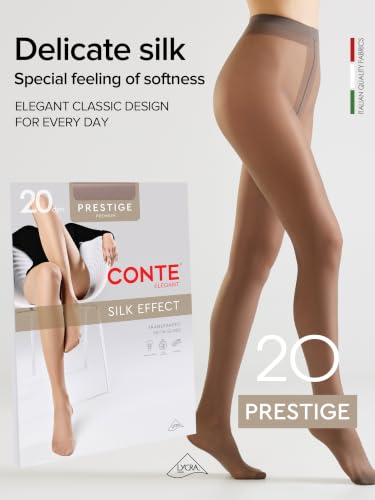 Image of Conte Classic Sheer to Waist Silky Pantyhose Prestige 20 Den