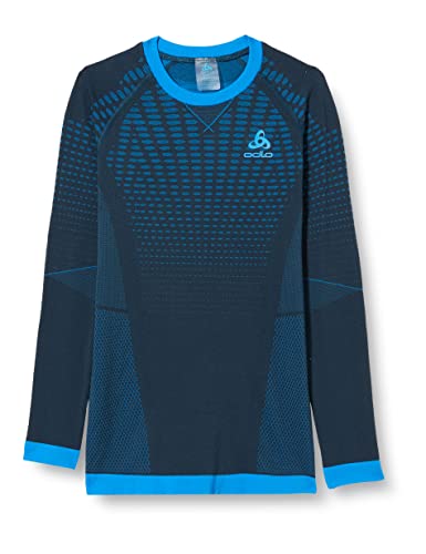 Odlo-Unisex-Kinder-Funktionsunterwaesche-Langarm-Shirt-Performance-Warm-Funktionsunterwaesche-Langarm-Shirt