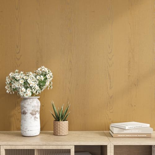 VEELIKE Honey Oak Wood Contact Paper Peel and Stick Wood Wallpaper for Table Cabinets Countertop Covers 24''x118'' Self Adhesive Waterproof Woodgrain Contact Paper for Countertops Furniture Vinyl Wrap by VEELIKE - Used condition - Image 7