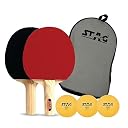 STAG ICONIC Club Table Tennis Playset | 2 Beginner-Friendly Ping Pong Rackets & 3 ABS Balls | TT Bat Set with Superior Control | Perfect for Home, School & Recreational Play gallery image