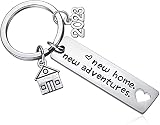 New Home Keychain 2023 Housewarming Gift for New Homeowner House Keyring Moving in Key Chain New Hom