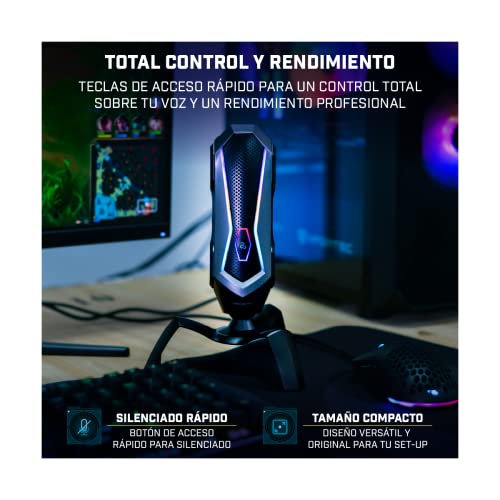 Microphone à condensateur USB noir gaming et streaming Agni - 4