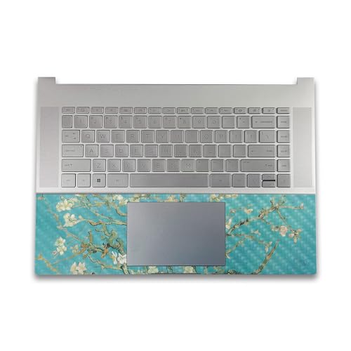 Image of Carbon Fiber Gaming Skin Compatible with HP Envy x360 16 inch (2023) - Almond Blossom - Premium 3M Vinyl Protective Wrap Decal Cover - Easy to Apply | Crafted in The USA by MightySkins