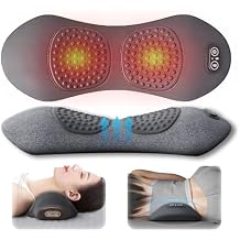3 in 1 Back Massager, 2026 Ultra-Soft Triple Fusion Back Massager for Sciatica, with Traction Lifting & Heat Compress, All-Round Support, Relieve Neck/Shoulder Discomfort Gray