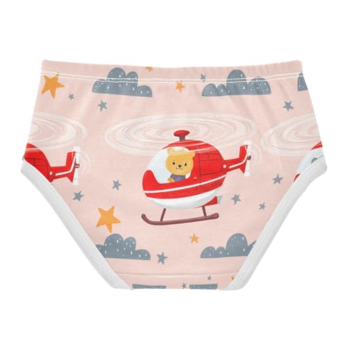 Red White Helicopters Cute Animal Toddler Girls's Underwear 2T 202c11682