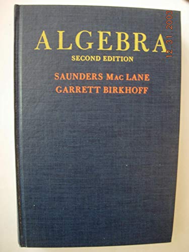 Algebra. Second Edition 0023743107 Book Cover