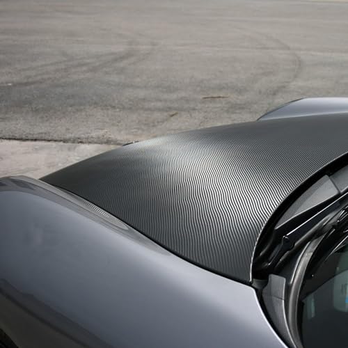 Image of HOME13 Black 3D Carbon Fiber Vinyl Wrap Car & Bike DIY Wrap Sheet Roll Film Sticker Decal Rated for Automotive Use (12 x 36, 3D Black Carbon)