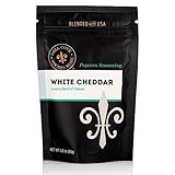 White Cheddar Popcorn Seasoning | Non-GMO & Gluten Free | Vegetarian | Real Gourmet Popcorn, Cheesy Low Sodium Popcorn Seasoning | Dell Cove Spices - 3.2 oz