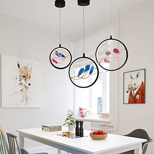 Lampe d'agate concise pour chambre et bar à manger chic suspension LED