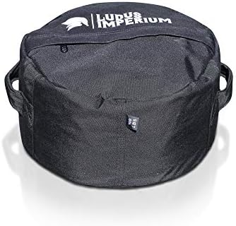 Ludus Imperium Round Fitness Sandbag 100 LB with Two Handles - Heavy Duty Workout Sandbags for Training, Fitness, Cross-Training & Exercise, Workouts, Sandbag Weights (100 LB)