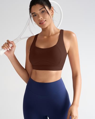 Image of RUNNING GIRL Sports Bras for Women High Support,Racerback High Impact Sports Bra Moulded Cup Workout Bra Push up