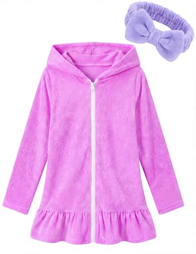 Image of Girls Swimsuits 3 Piece Bikini Bathing Suit Sets Cover-up Swimwear with Drawstring UPF 50+ Sun Protection