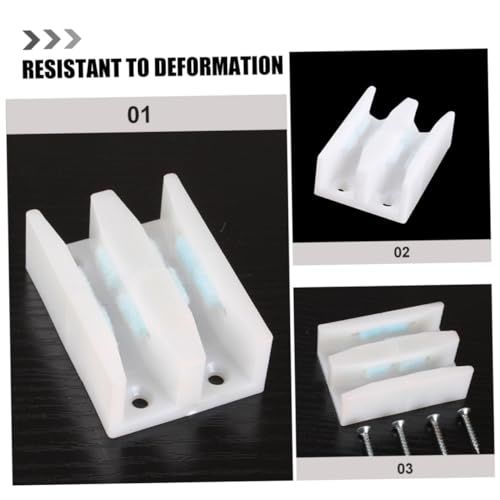 SOESFOUFU 4 Conjuntos Batente de da porta deslizante guia porta vidro guia porta chuveiro porta de c