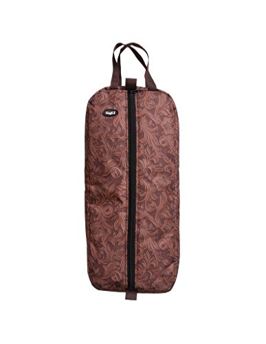 Tough-1 Deluxe Western Headstall Bag Tooled Leathe