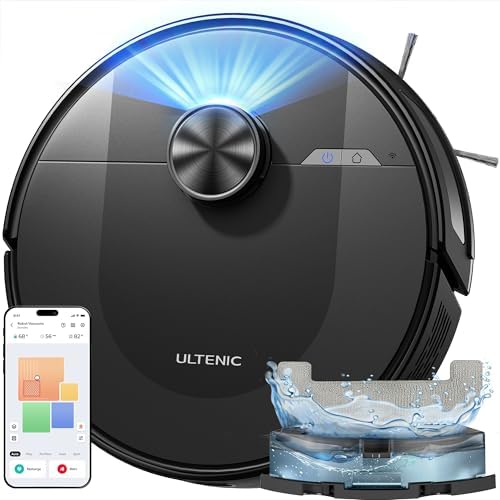 Ultenic Robot Vacuum Cleaner with Mop 8000Pa/200Mins, Precision L...
