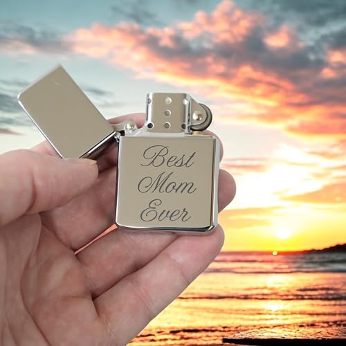 Encendedor Hip Flask Plus Chrome 2.25x1.5x0.5 pulg miniatura 2
