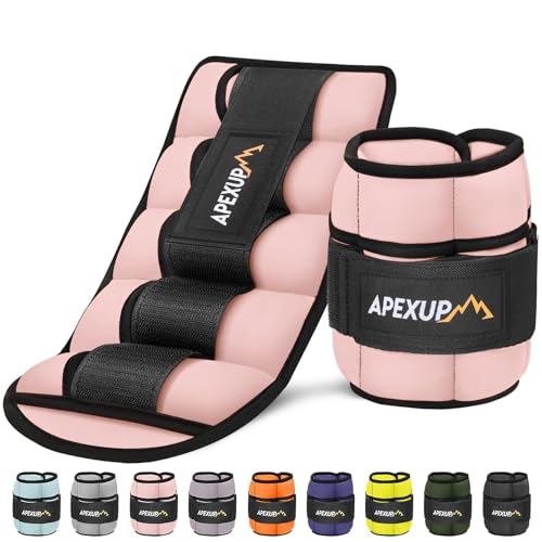Image of APEXUP Adjustable Ankle Weights for Women and Men, Modularized Leg Weight Straps for Yoga, Walking, Running, Aerobics, Gym, Physical Therapy
