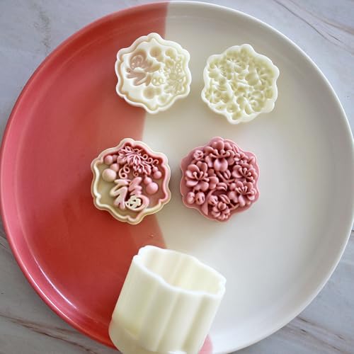 Molde para pasteles flores y calabaza de ABS miniatura 2