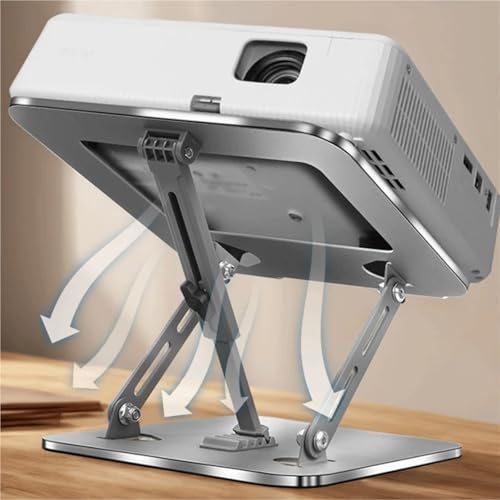 Soporte para proyector de altura ajustable con base metálica estable 5