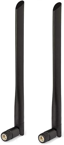 Bingfu Antena macho 4G LTE 7dBi SMA 2 unidades compatibles con 4G LTE Router CPE inalámbrico Hotspot Cellular Gateway Trail Game Cámara de seguridad