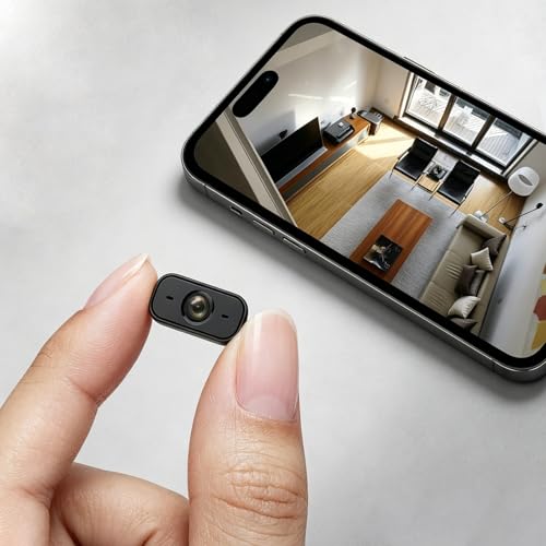 J-SINIGIDIN Hidden Camera, Small Cameras Hidden Wireless Cameras for Home Camera Indoor Spy Camera with 1080P HD and Night Vision for Home Security, Room, Pet, Baby by J-SINIGIDIN - Used condition - US$35.14