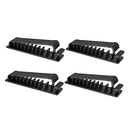 Gadpiparty 4pièces Organisateur De Câbles Adhésif Réglable Clips De Rangement Pour Câbles Gestion Des Câbles Pour Chargeurs Usb Et Fils Électriques