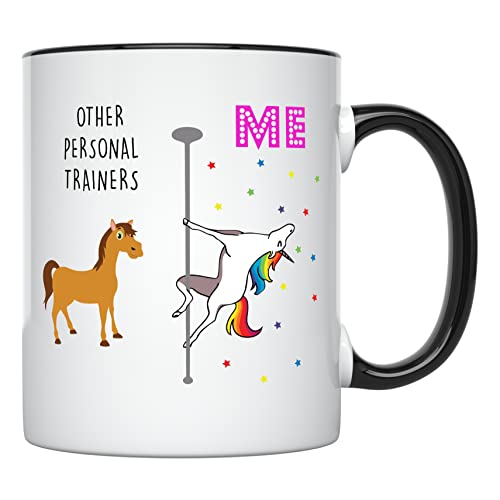 YouNique Designs Personal Trainer Mug, 11 Ounces, Unicorn Mug, Fitness Instructor Coffee...