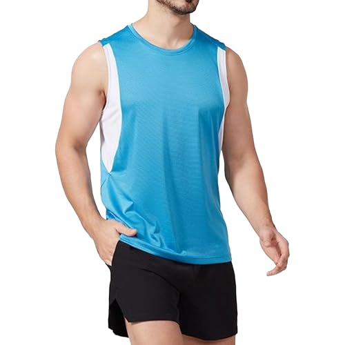 Débardeur homme coupe sèche anti-transpiration en maille tricotée ajustée