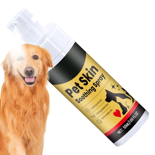 Spray para el Picor en Perros | Spray Calmante para Mascotas,Niebla Picor 50ml para Malestar Estacional, Aseo, Postbaño y Viaje