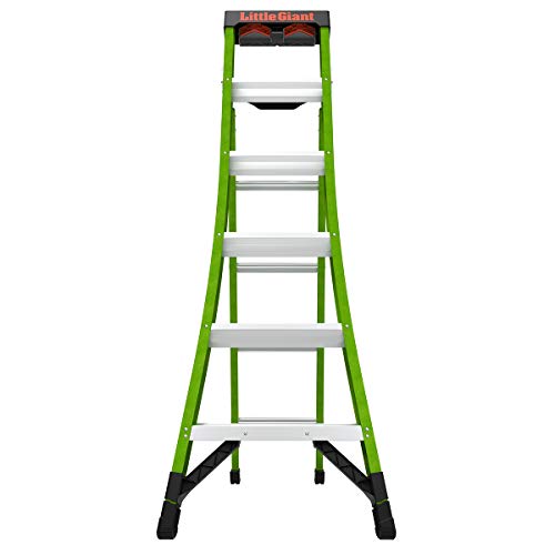 Little Giant Ladders, King Kombo, Professional, 6 Ft. A Frame, 10 Ft. Extension, Single Hinge, Fiberglass, Type 1AA, 375 lbs Weight Rating, (13906-001)