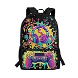 Photo Gallery yexignaon borse da scuola per ragazzi 43,2 cm zaino per bambini con portabevande zaino per ragazzi età 5 6 10 borsa a tracolla di grande capacità, graffiti gamer Photo Gallery yexignaon borse da scuola per ragazzi 43,2 cm zaino per bambini con portabevande zaino per ragazzi età 5 6 10 borsa a tracolla di grande capacità, graffiti gamer