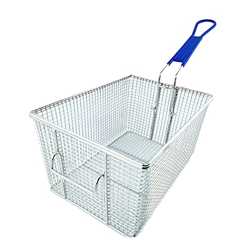 Panier à friteuse commercial en acier inoxydable durable, facile à nettoyer, idéal pour la cuisine de restaurant et la cuisine professionnelle