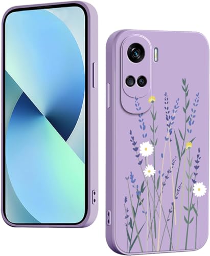 WOKEZ Blommönster Telefonfodral för Honor 90 Lite 5G - Ultratunn Skydd